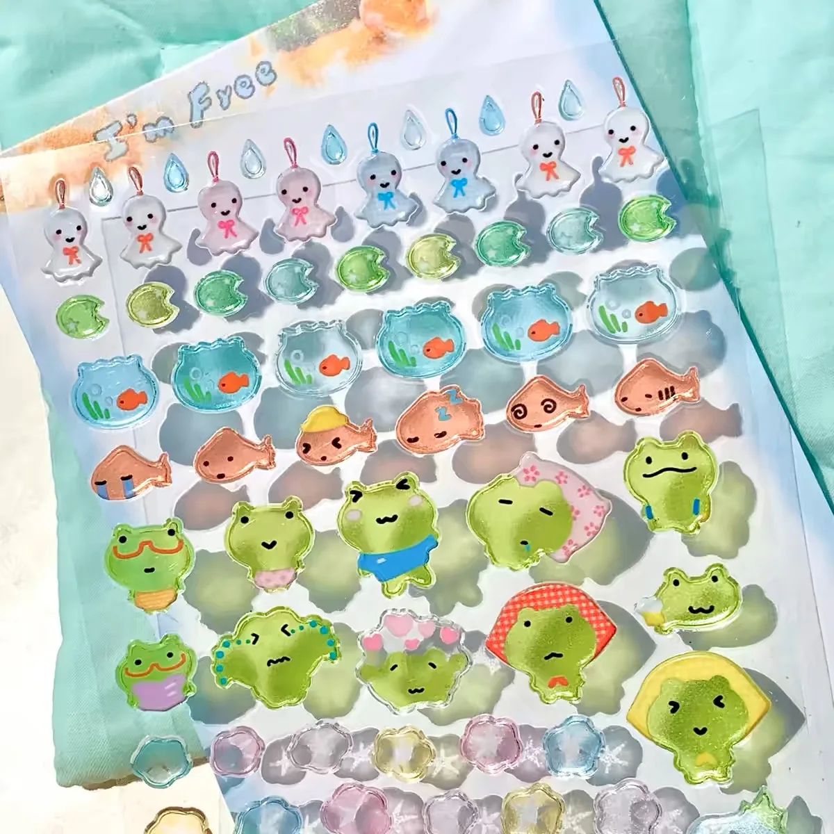 New cute animal hand account decorative sticky note stickers