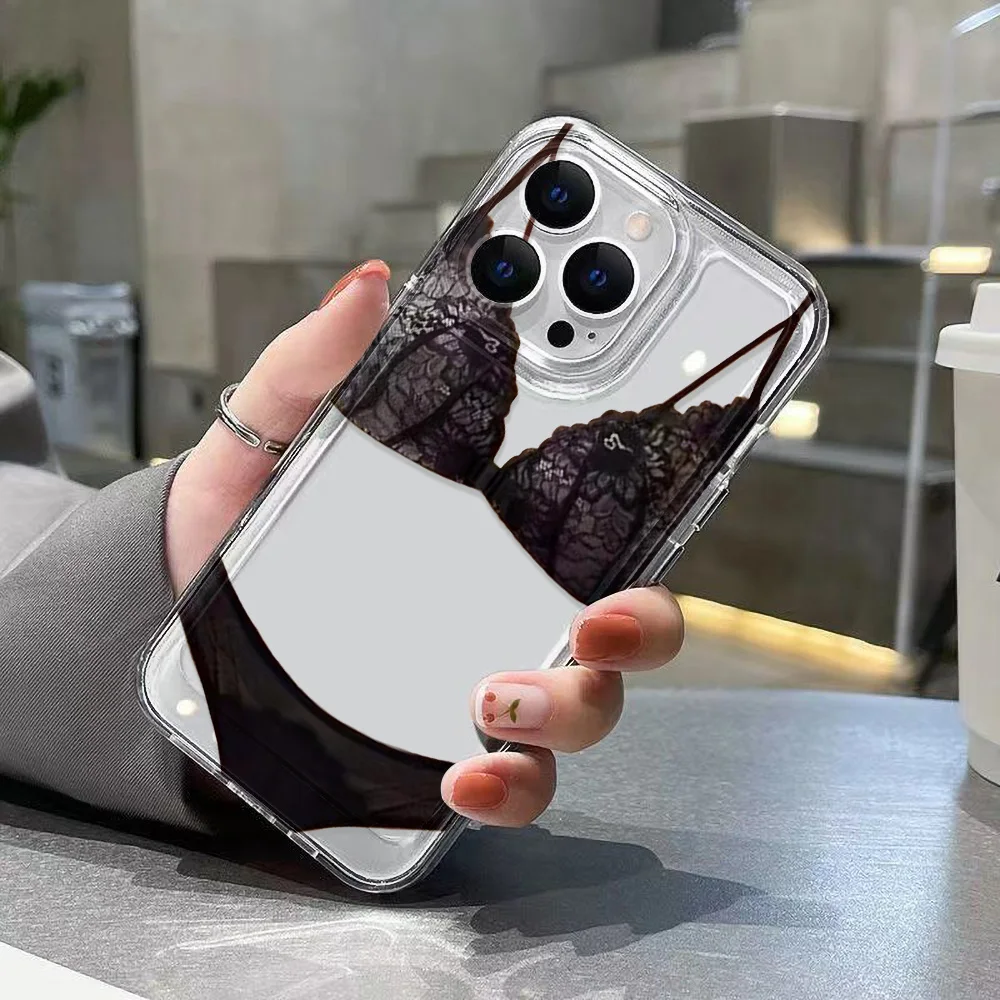 Funda de teléfono transparente para iPhone 17 16 Pro Max 13 11 15 14 Plus 12 17 Air 16E 17Promax Funda de silicona suave a prueba de golpes