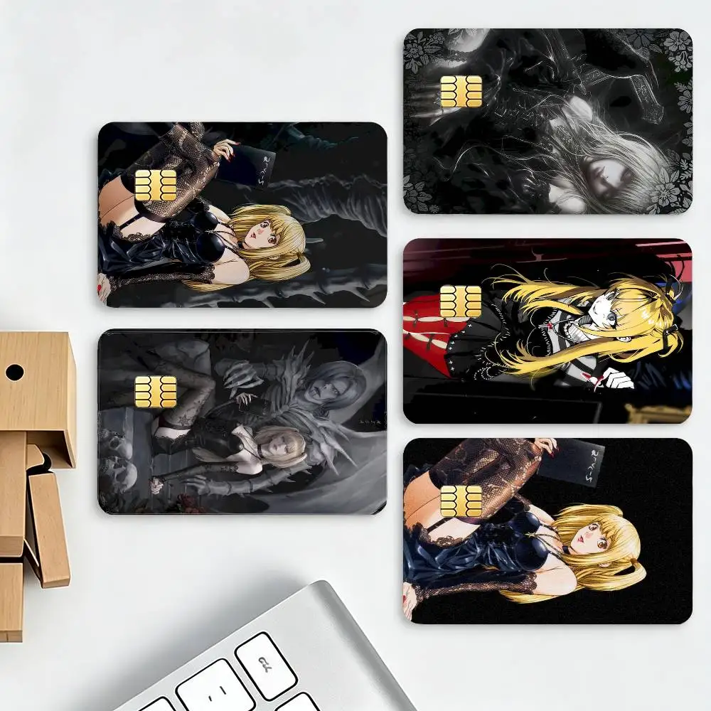 D-Death N-Note Misa Amane HD Waterproof Credit Card Stickers Silicone Decals For Chip Game Cards Gift