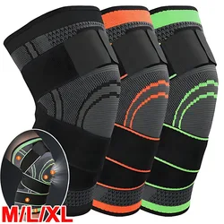 1Pc Knee Fitness Running Cycling Knee Support Braces Elastic Nylon Sport Compression Knee Pad Sleeve for Basketball Volleyball