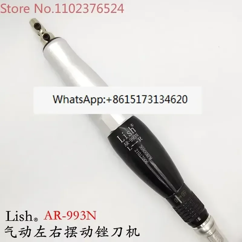 1pcs AR-993N Pneumatic Ultrasonic Filing Machine Left and Right Swing Air Powered Nail File Tool for Manicure Pedicure