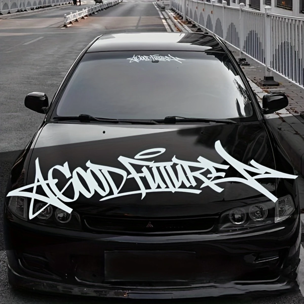 1PC Handwritten GOODFUTURE Car Stickers Waterproof for Auto Windshield Window Glass Bumper Motorcycle Self-adhesive Vinyl Decals image 3