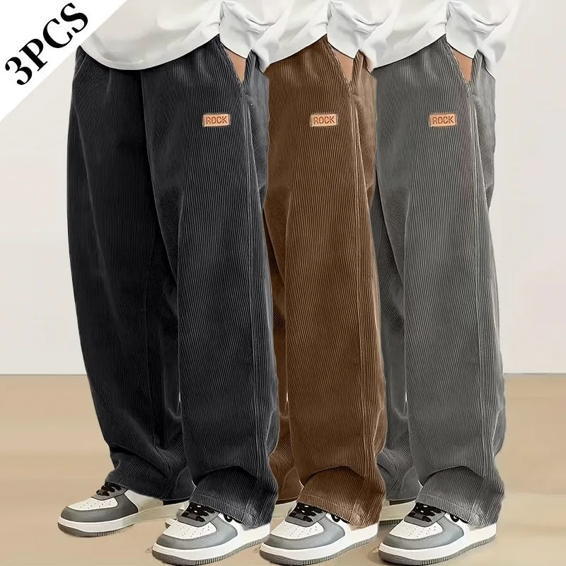 

Loose Wideleg Pants for Men Comfortable Casual Trousers Non-deformable Fabric Animal Pattern Available for Women Spring Season