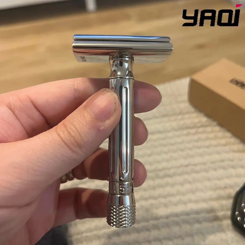 

Yaqi Avanti Stainless Steel Adjustable Safety Razor Have 6+ Blade Gap Settings Adjustable From 0.55mm To 1.35mm And 78mm Handle