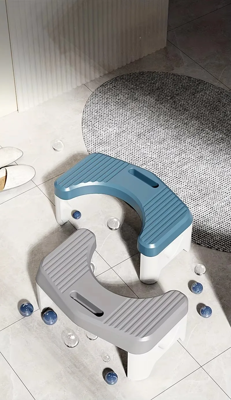Bequemer Hocker für die Toilette, der beim Hocken bequem ist, mit ergonomischem Design für Kinder, Erwachsene und Schwangere. – Detail 6