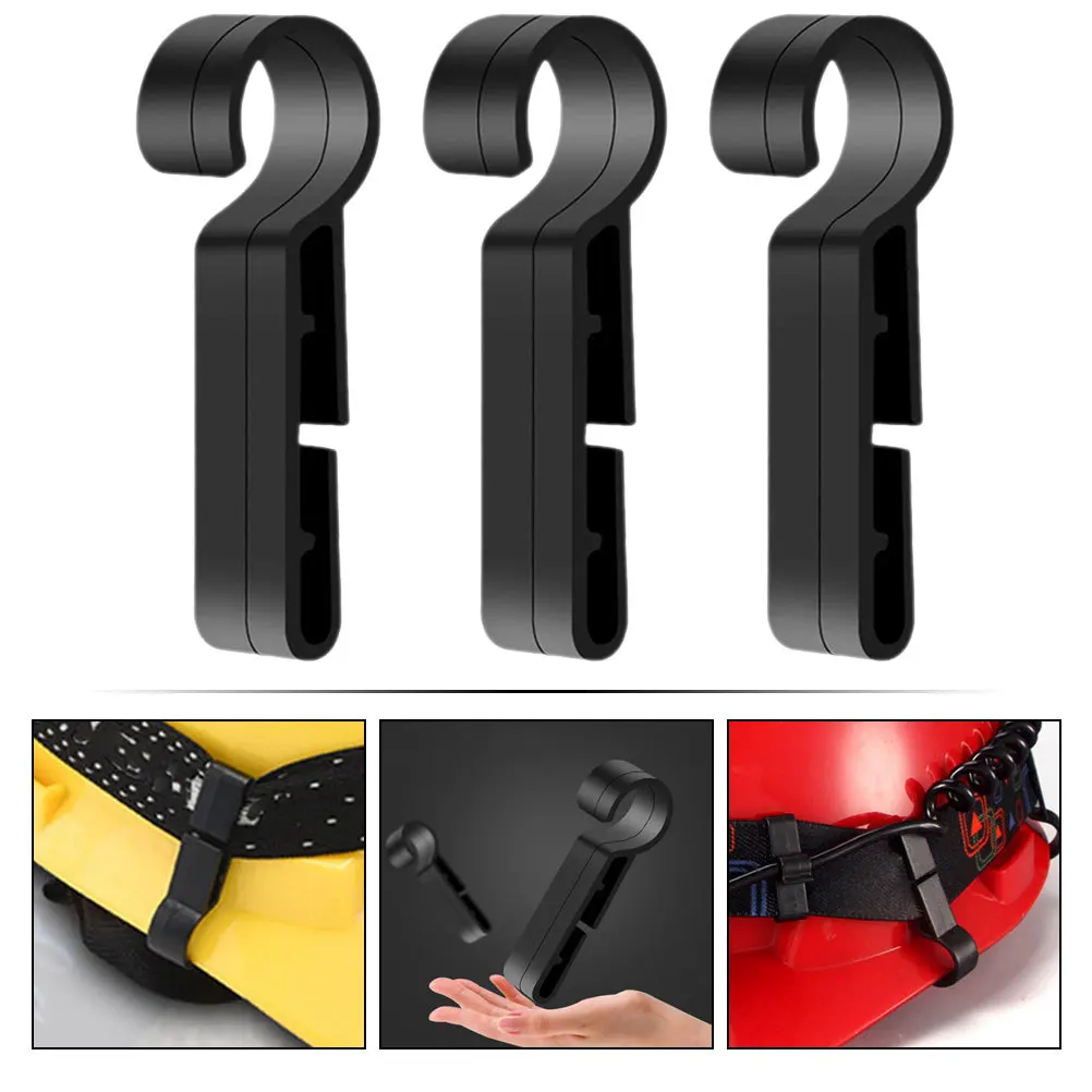 Gancho de faro con Clip de seguridad, 50 Uds., No se necesita adhesivo, resistente para construcción y trabajadores al aire libre