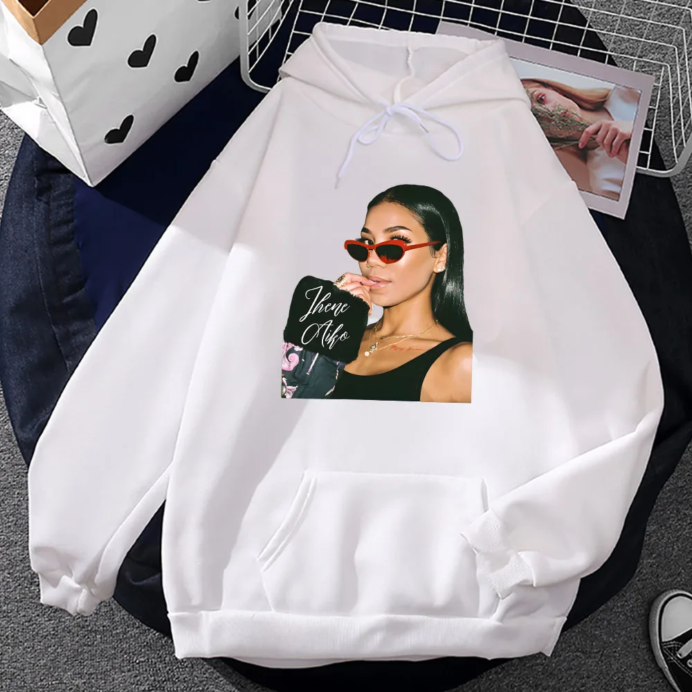 

Jhene Aiko Hoodies Long Sleeve Winter Hooded Sweatshirts Streetwear Singer Graphic Printing Pullovers Sudaderas Hombre Hoodie