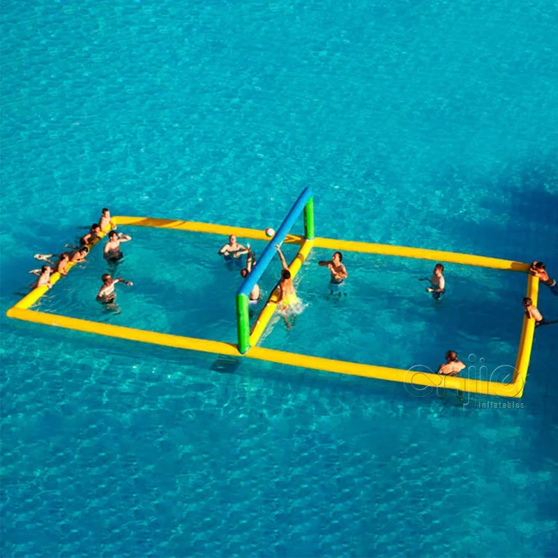 Inflatable Game Field Water Volleyball, Inflatable Volleyball Pool Court