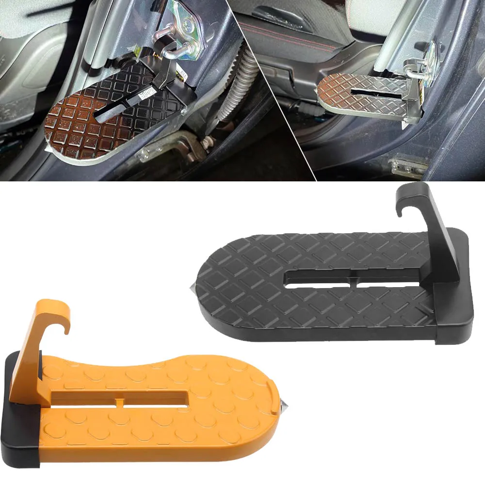 Suv Rooftop Pedal Car Accessroies Foldable Door Step Compatible With Car Suv Jeep Roof Rack Truck Door High Quality Black/Orange