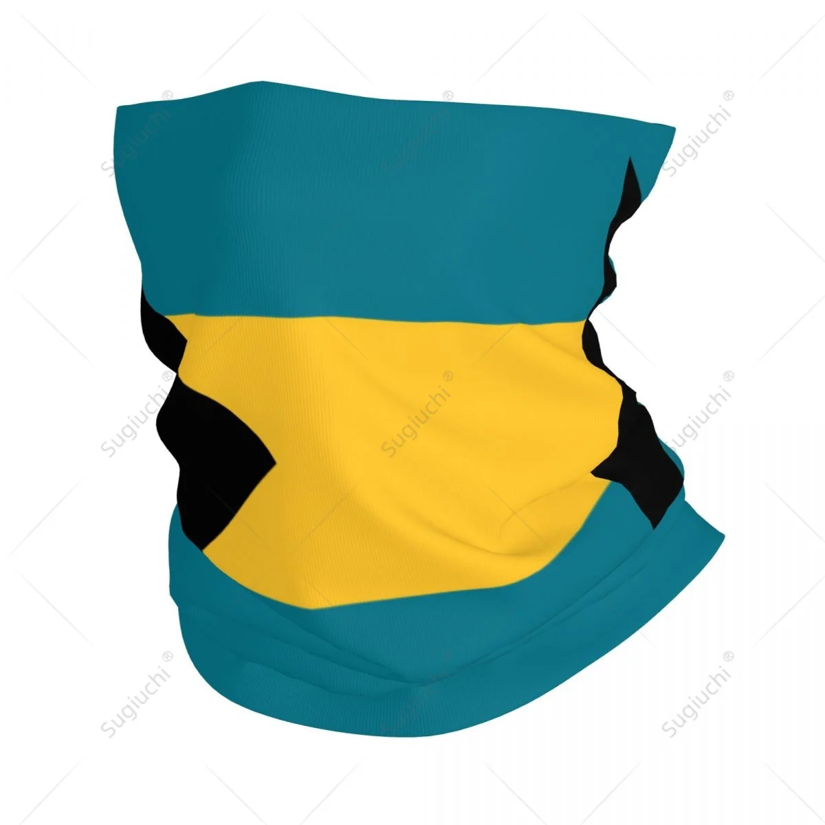 Unisex Bahamas Flagge Bahamian Halstuch Schal Hals Gesichts maske Schals Hals wärmer nahtlose Bandana Kopf bedeckung Radfahren Wandern