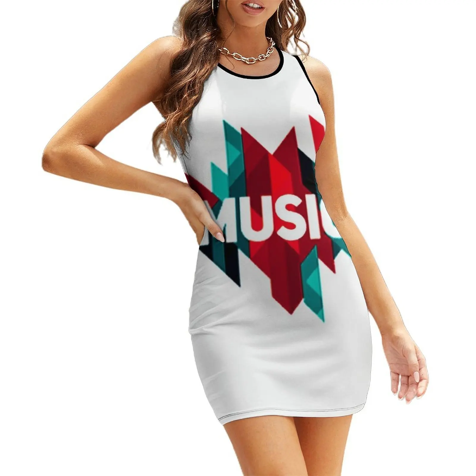 

Music music Sleeveless Sundress Dresses for wedding party women evening dress elegant dresses plus sizes evening dresses women