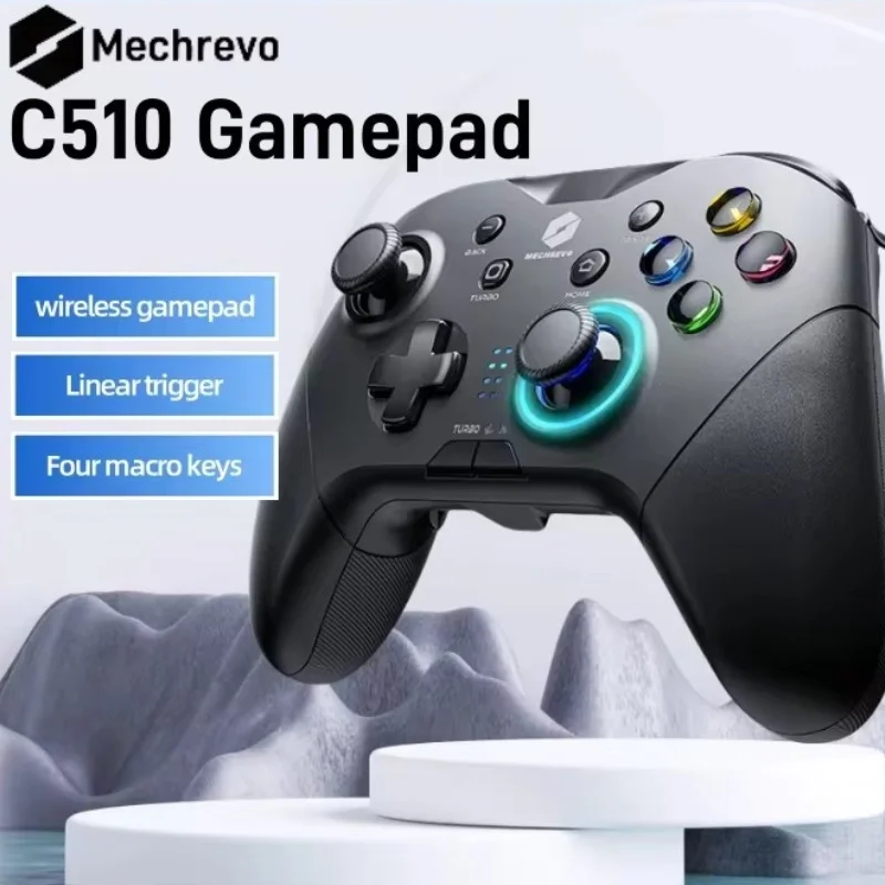 

New Gamepad Wireless Gaming Controller Mechrevo C510 Esports Joystick Linear Trigger Custom Button Supports Switch Pc Android