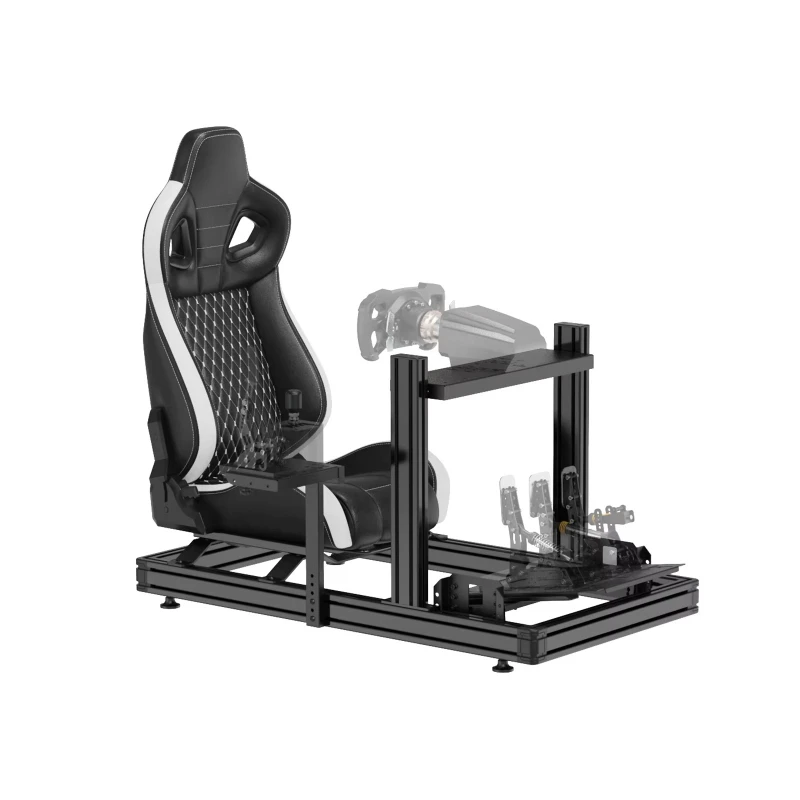 Professional Heavy-Duty Aluminum Alloy Adjustable Racing Simulator Cockpit for Car Racing Games