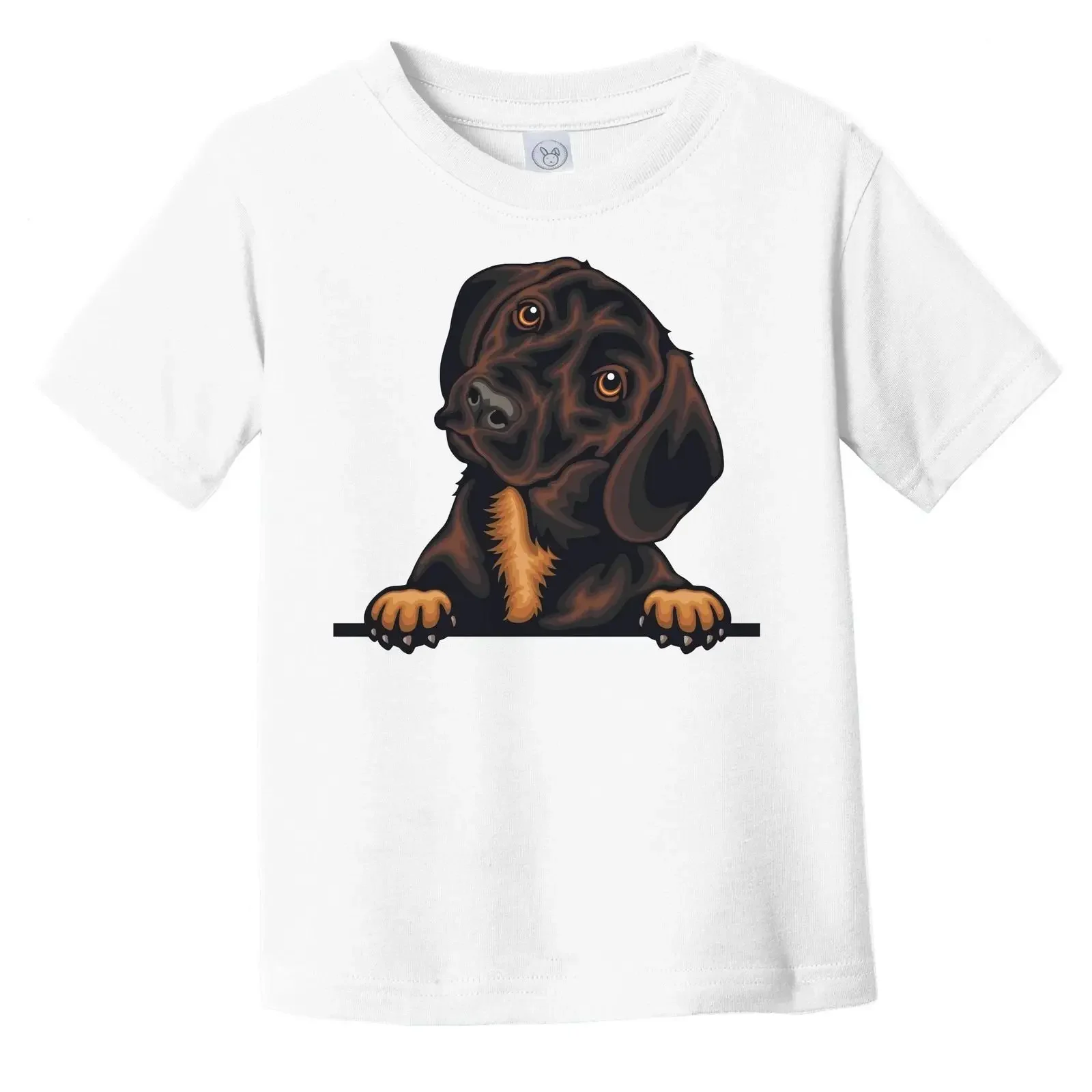 Dachshund Dog Breed Popping Up Cute Infant Toddler T Shirt v3 vintage Washed Soft Versatile Unisex Comfortable Stylish Casual