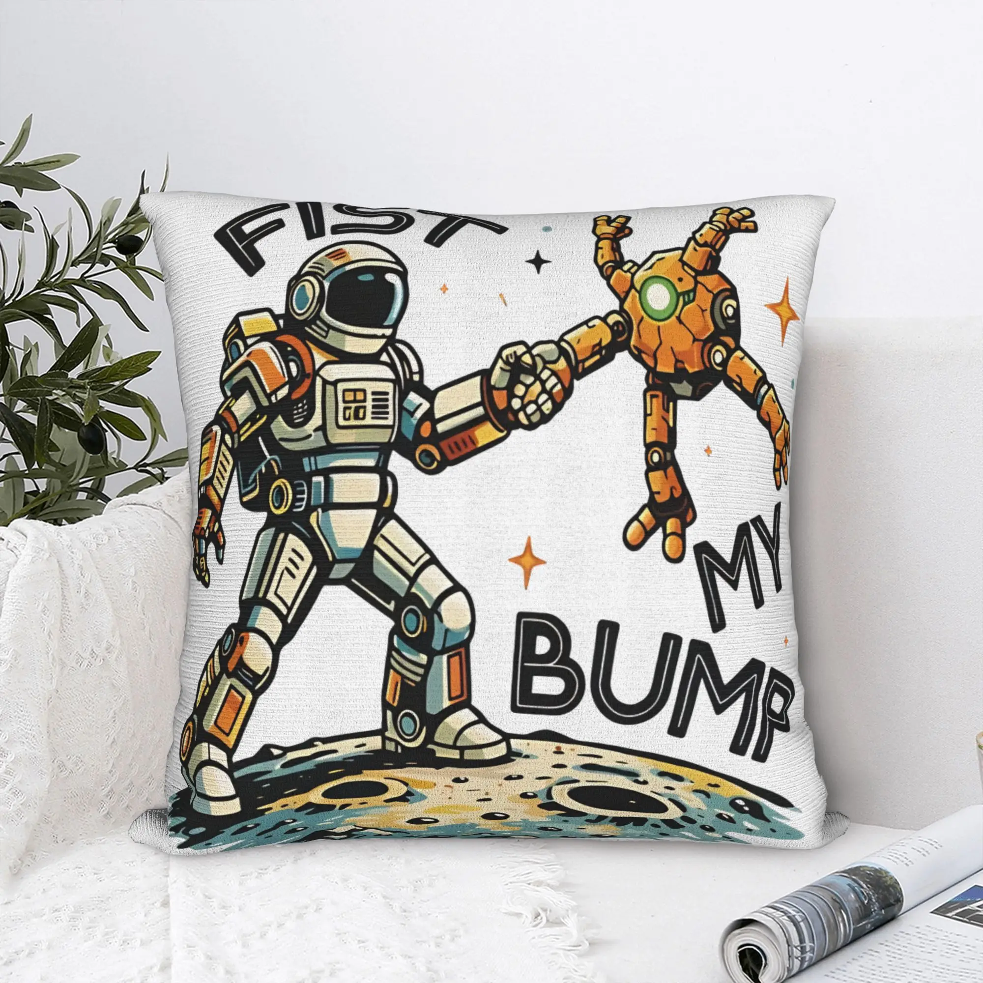 Fist My Bump Project Hail Mary Rocky Pillow Case  Cute Funny Pillow Cover Comfy Pillowcases For Chair Sofa Home Decor