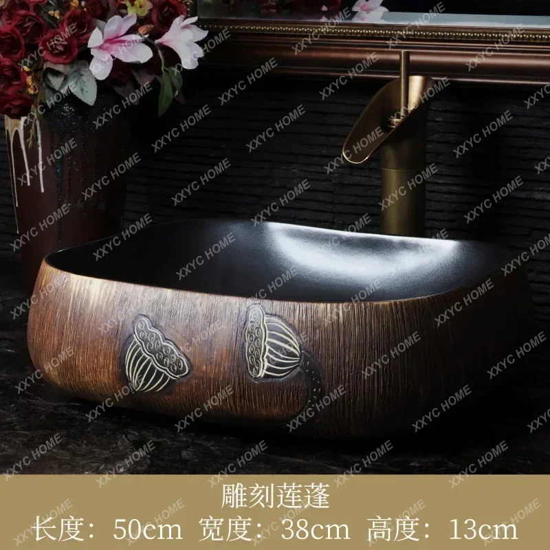 Wastafel Meja Baskom Retro Keramik Wastafel Kamar Mandi