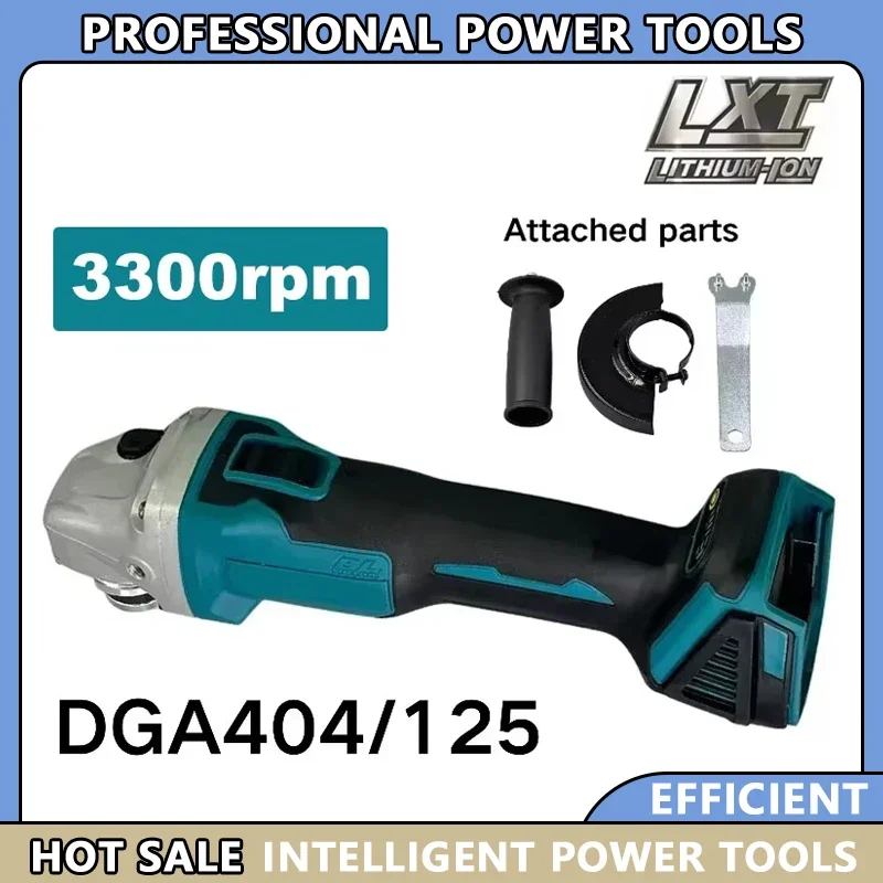 

Подходит для Makita 125/100 мм, бесщеточная литиевая электрическая угловая шлифовальная машина, мощная полировальная машина DGA404, перезаряжаемая режущая машина