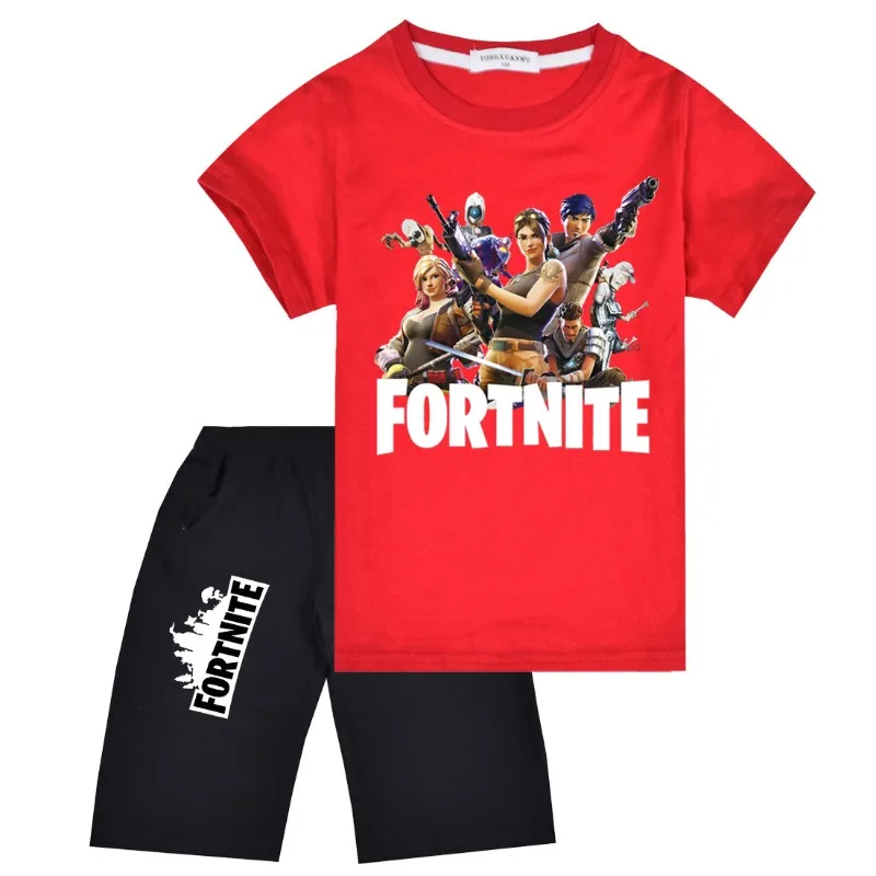 مجموعة تي شيرت بشعار لعبة Fortnite وسيم بنمط الرسوم المتحركة هدية صغيرة للبضائع #3