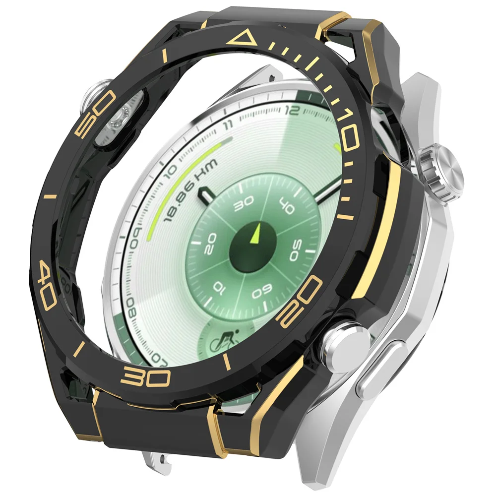 Untuk Huawei Watch GT6 46mm Casing 2-in-1 Pelindung Jam Tangan Berbahan PC Keras Berongga Dengan Penutup Skala Untuk Huawei GT6 46mm