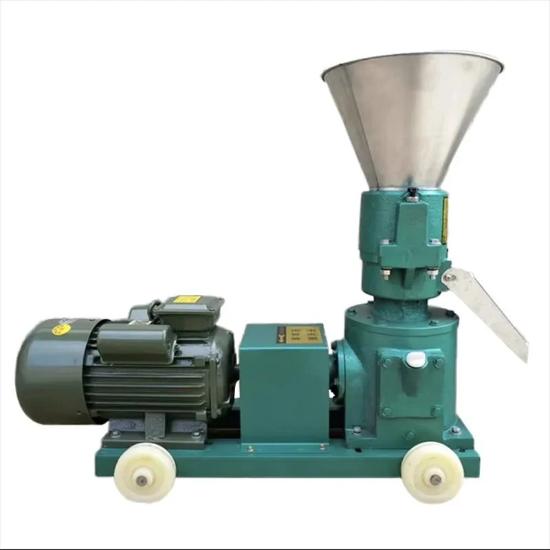 Good quality 380V 15KW 400-500kg/h Mini Wood Rabbit Chicken Pig Animal Feed Pellet Machine