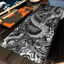 Mouse Pads Black White Dragon Table Mats Computer Mousepad Company Big Deskmat 100x50cm Large Gamer Mousepads Gaming Mouse Mat