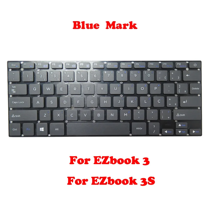 Laptop No Backlit Keyboard For Jumper For EZbook 3 For EZbook 3S Brazil BR Black New