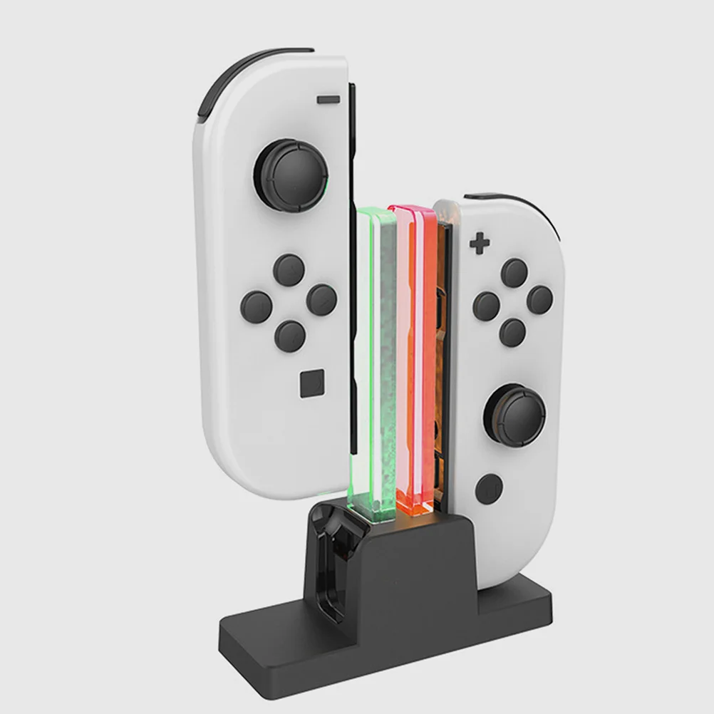 

Game Controller Dock Durable Compatible for Joycon Game Pad Charging Base Desktop Charging Station Desktop