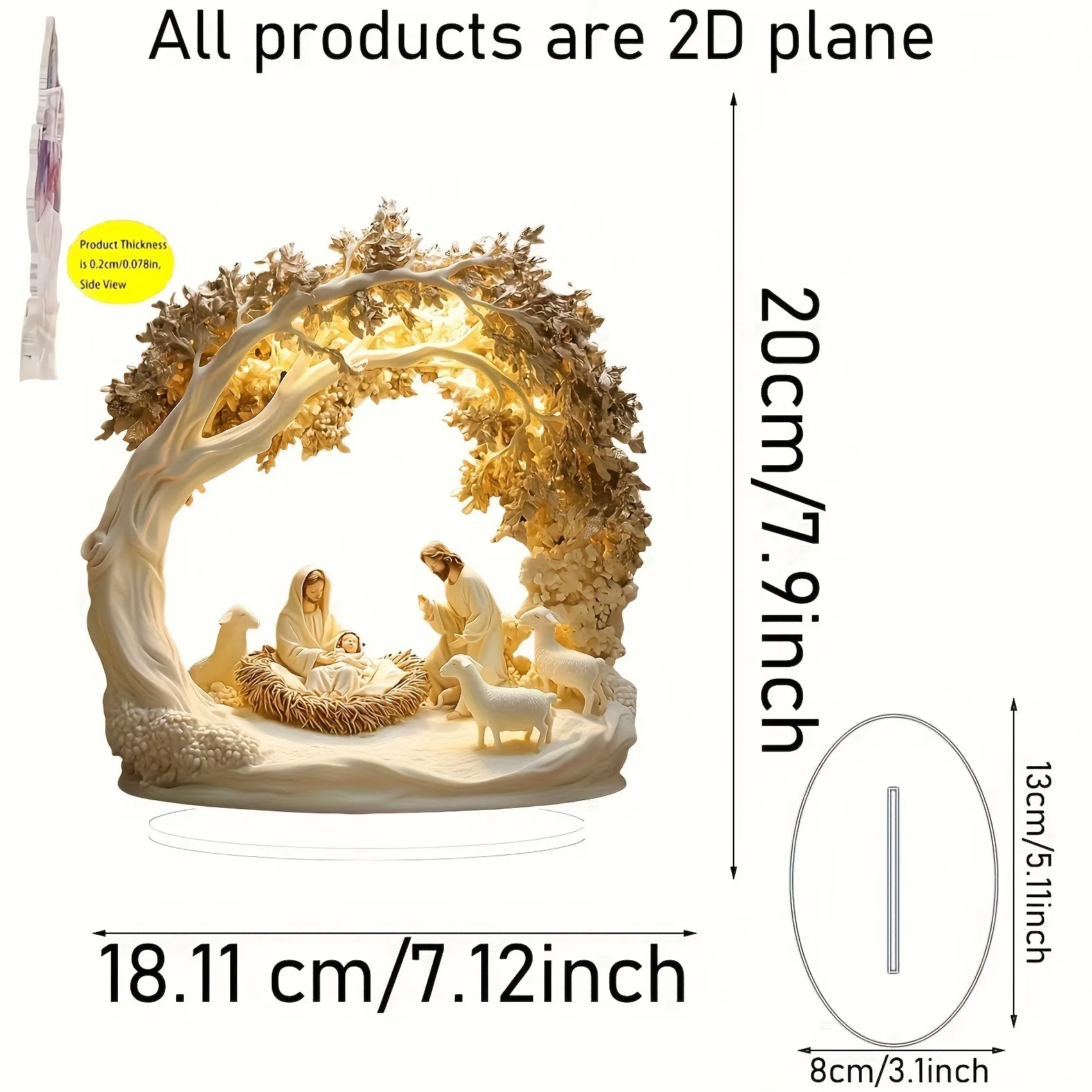 يسوع الولادة ديكور لامع الاكريليك عيد الميلاد محور المهد الجدول ملحق عالية الجودة مشهد المهد زخرفة لحزب المدرسة