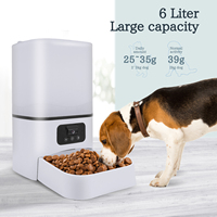 6L camera cat automatic feeder, video cat food distributor, APP control smart pet feeder, dog automatic feeder