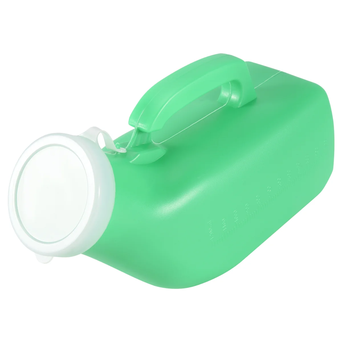 Male Urine Bottle with Lid Autoclavable for Travel Camping Patient 1.2L Green