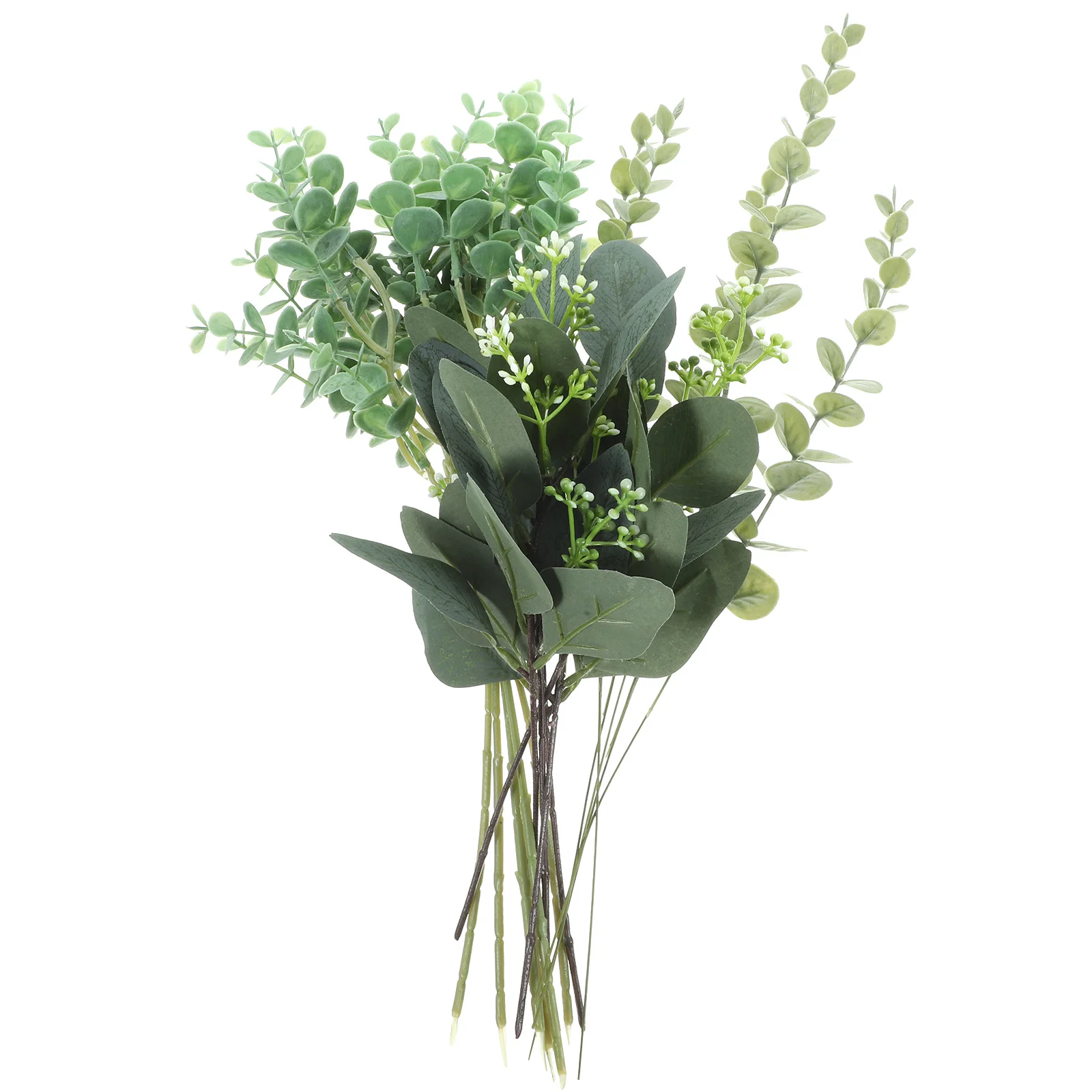 

16Pcs Simulation Eucalyptus Leaves Fake Plant Ornaments DIY Floral Arrangement Home Decor Eucalyptus Stems Faux Branches