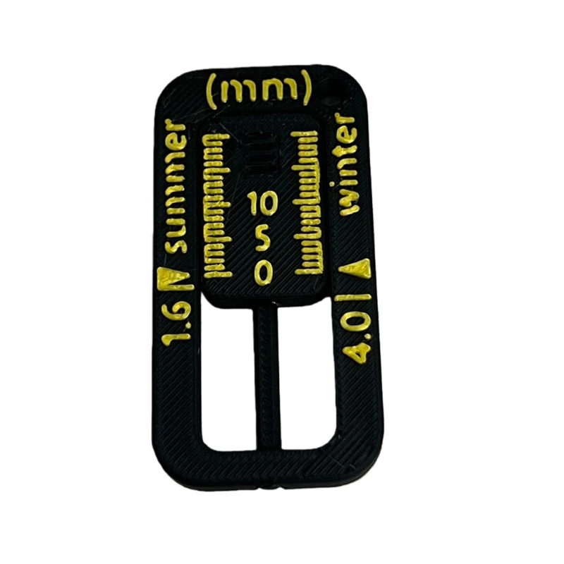 Easy Carry ABS Tire Depth Gauge Keychain Tire Depth Measuring Keychain for Quick & Accurate Measurement Gift