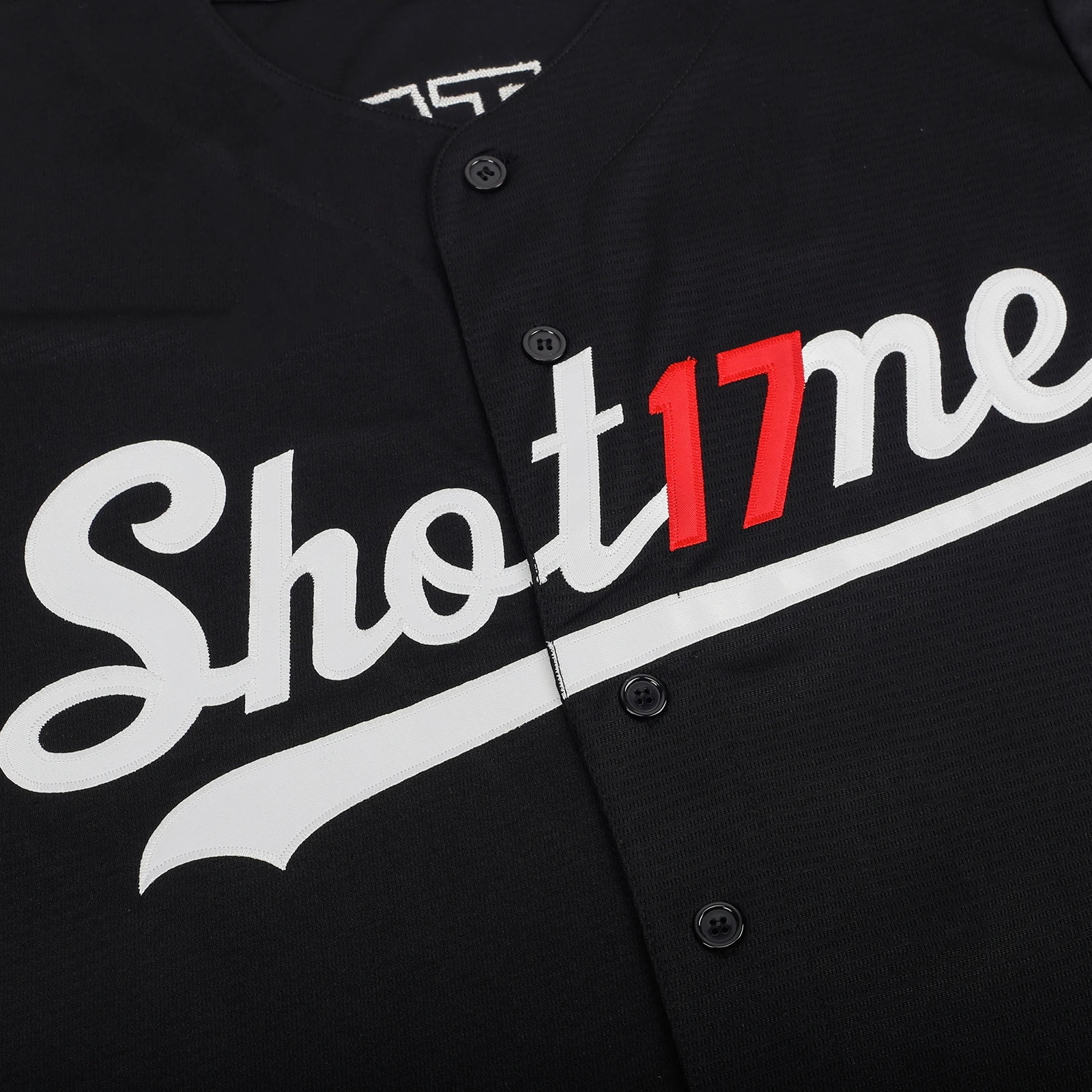 SHOT17ME Men's Shotime 17 Ohtani Baseball Jersey Embroidery Hipster Hip Hop Shirts