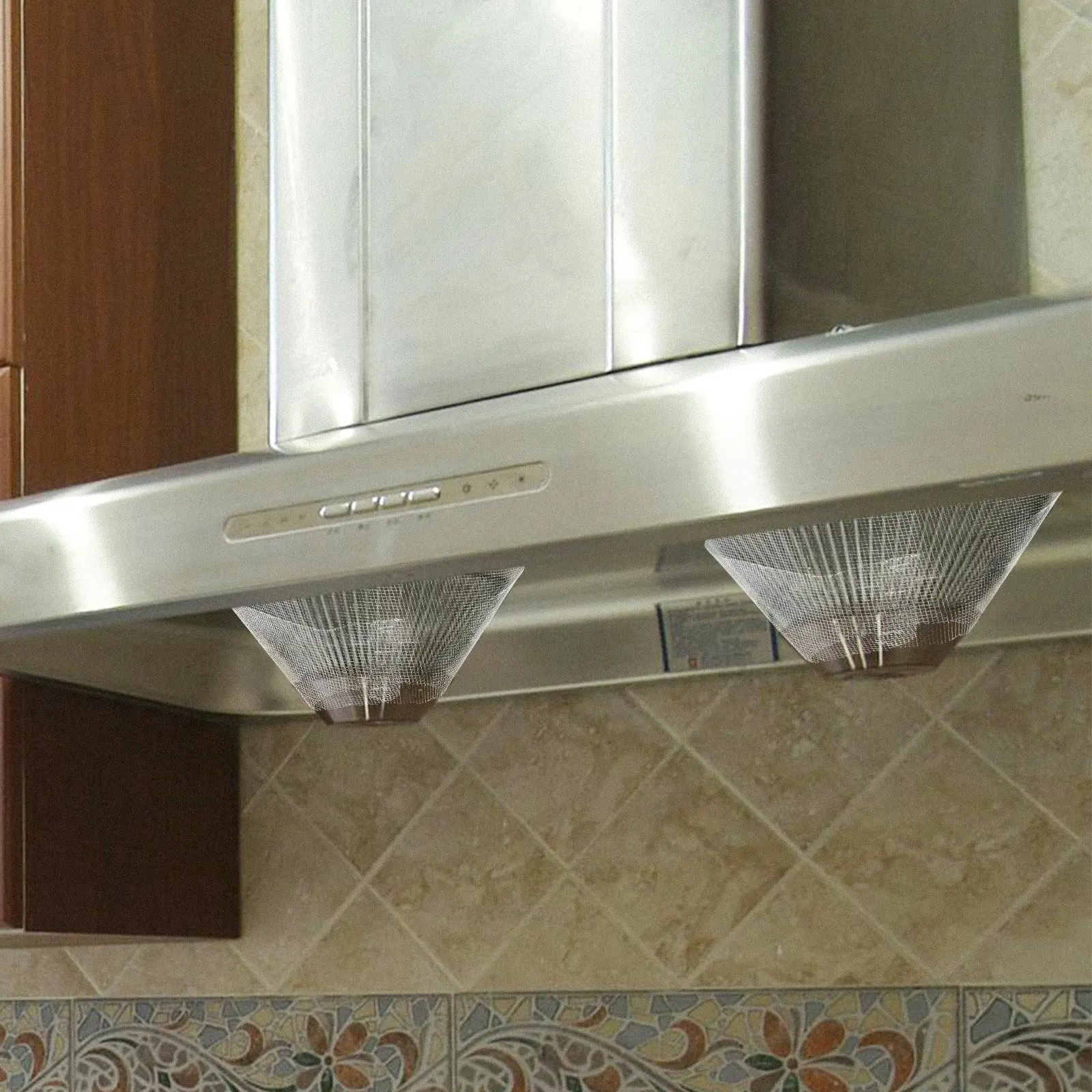 10Pcs Premium Range Hood Filter Net Easy Install Remove Kitchen Range Hood Filter Mesh Replacement Grease Net for Home