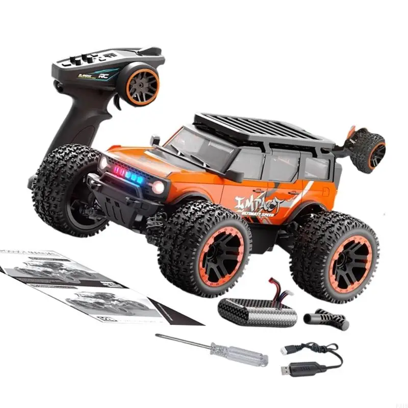 1/20スケール4WDリモートコントロールカーはブラシレスモーターとLEDライトを備えており、高速な地形レーシングP31B