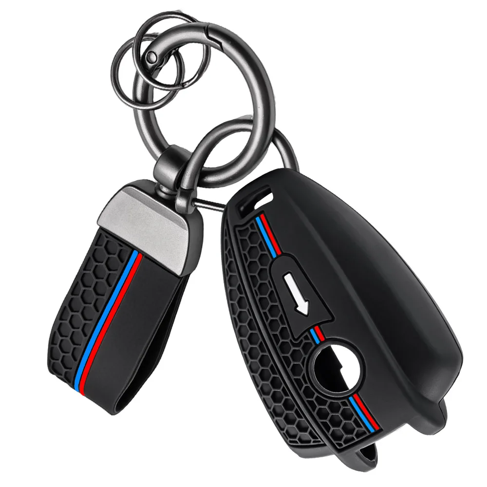 Silicone Key Case for BMW R 18 Classic 100 Years R18B R18 B R18 R18B R18TC R1 Roctane Motorcycle Key Case Cover Keyring
