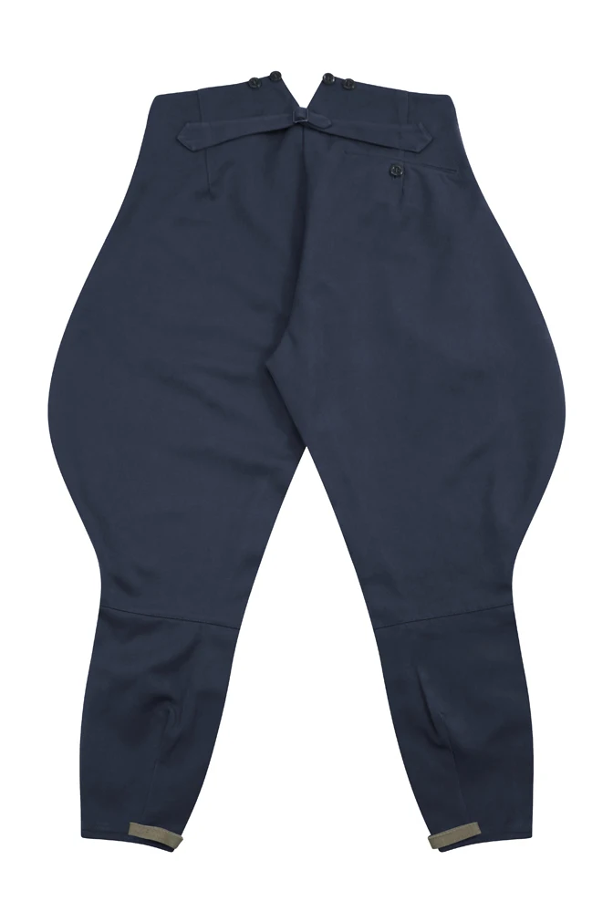 Culottes en Gabardine bleu gris pour officier de la Luftwaffe allemande de la seconde guerre mondiale, GUDF-012