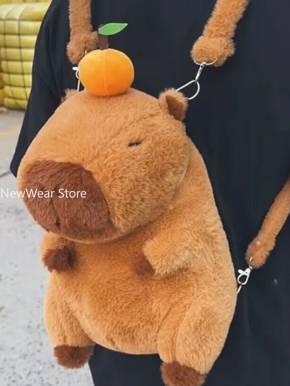 Capybara Plush Backpack Capybara Crossbody Bag Handbag Soft Warm Capybara School Bag For Girls Birthday Christmas Gifts