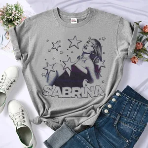 سابرينا كاربنتر تي شيرت نسائي رسومي ، أنيمي ملابس الشارع ، ملابس بنات ، 2000s أفضل 10 مبيعا سابرينا كاربنتر - رقم 2