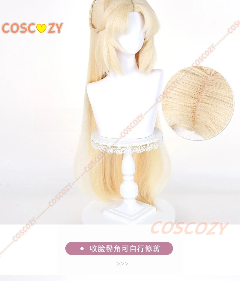 Genshin Impact Nicole Reeyn 코스프레 가발 긴 금발 머리 Hexenzirkel 카니발 할로윈 파티 여성용 소녀 역할 놀이 소품 Cos