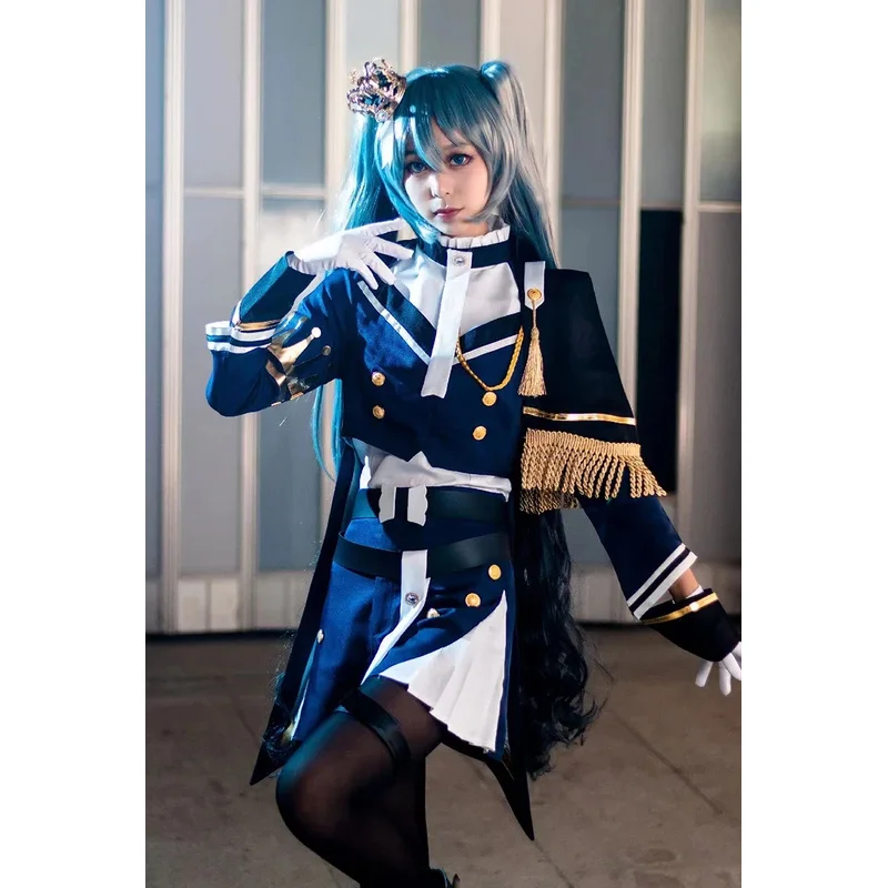 Anime Vocaloid Miku Cosplay sexy Frauen ritt-spielen Japan Midi Kleid Anfänger Zukunft Kostüm Halloween Party niedlichen Perücke Uniformen