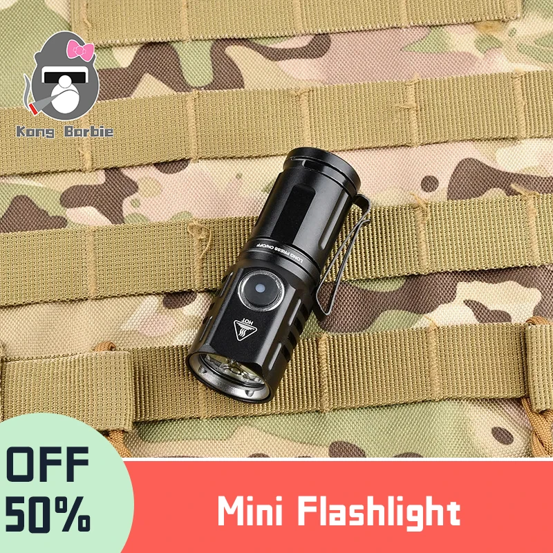 WADSN  High Lumens  Usb Rechargeable Strong Light Variable Focus with Floodlight  Mini Flashlight  For Camping Outdoor Emergency