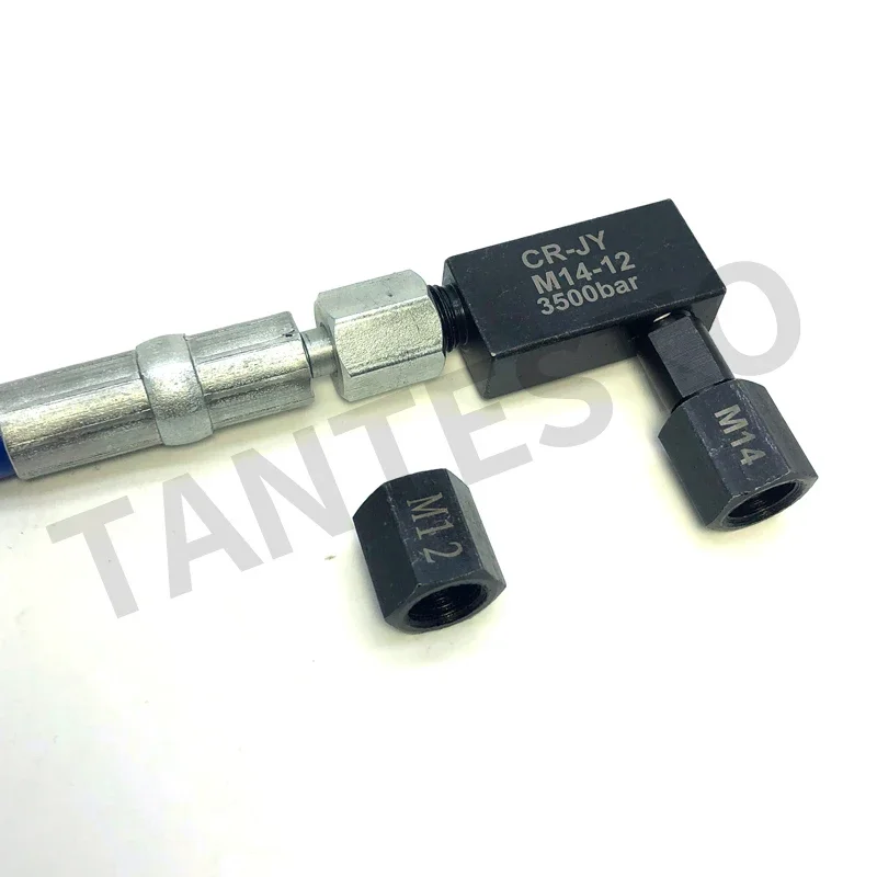3500bar Oil Pipe Reducer Quick Connector M14-14/12 for EFI Common Rail Injector Oil Pump Inspection and Testing