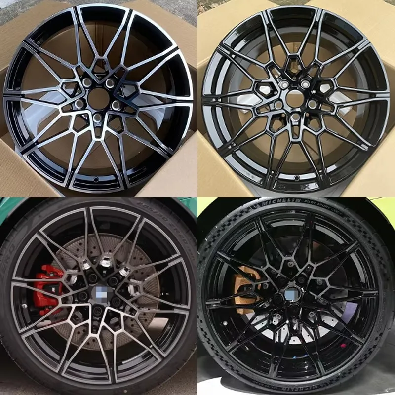 forged rims factory custom 18 19 inch 5x112 5x120 suv off road black multi spoke design retrofit wheel for luxury car