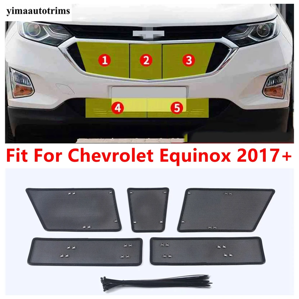 

Car Front Grille Insect Screening Insert Mesh Net Protection Trim Accessories Exterior Refit For Chevrolet Equinox 2017 - 2021