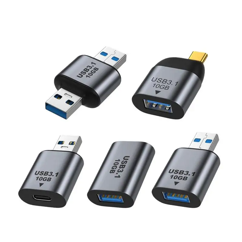 USB 3.1 Type-C Adapter Type C USB C Male To USB Female Converter USB3.1 Gen 2 Charging Data High Speed Transfer Connector 10Gbps