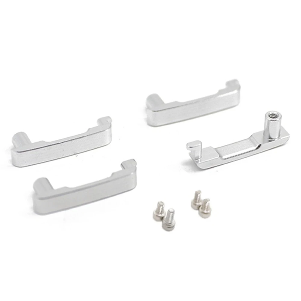 Excellent-4Pcs Metal Door Handles For Traxxas TRX-4 TRX4 T4 2021 Bronco 1/10 RC Crawler Car Upgrade Parts Accessories