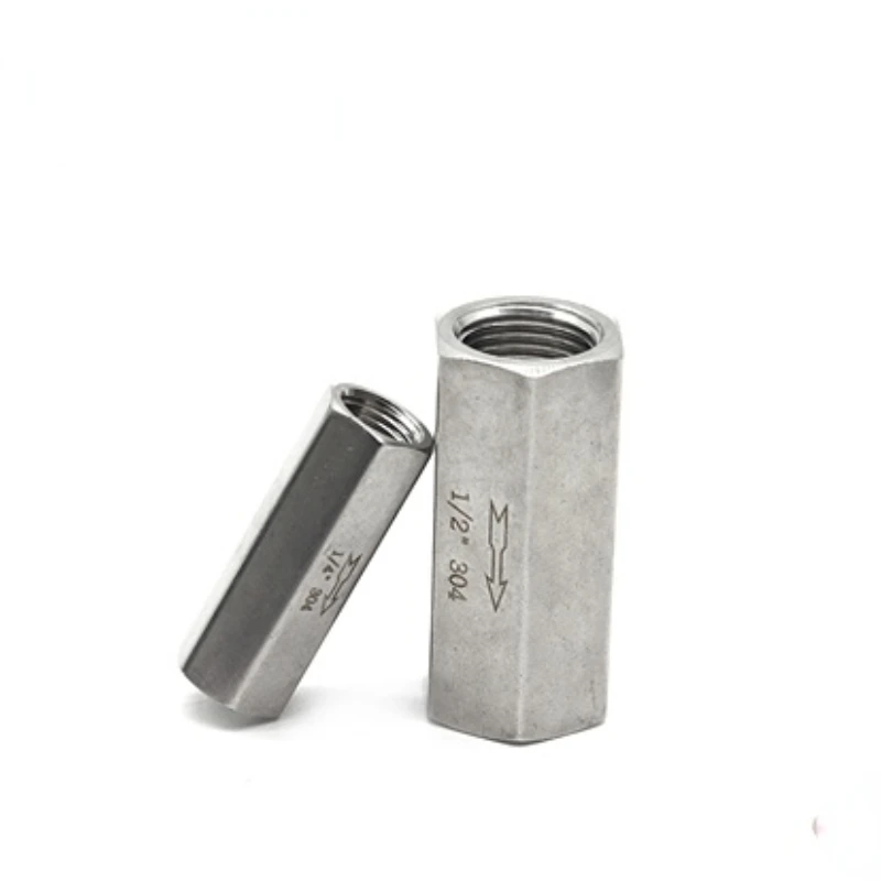 

304 Stainless Steel One-way Check Valve Full Port 1/8" 1/4" 3/8" 1/2" 3/4" Female pressure water