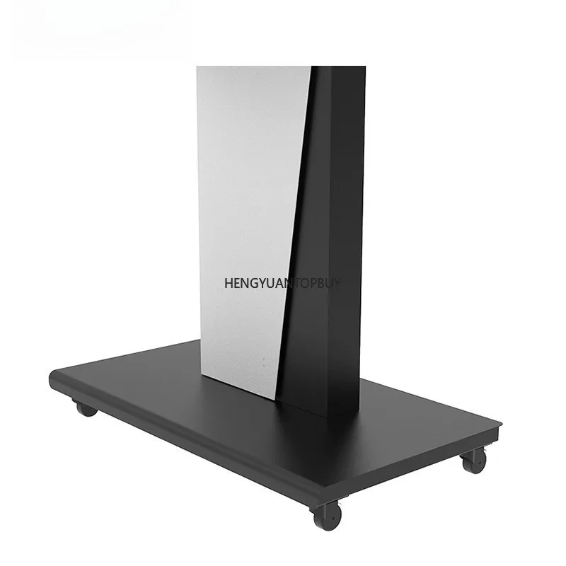 Soporte móvil comercial para pantalla de 55 pulgadas de suelo a techo, carrito vertical para conferencias y enseñanza, soporte con ruedas para TV.