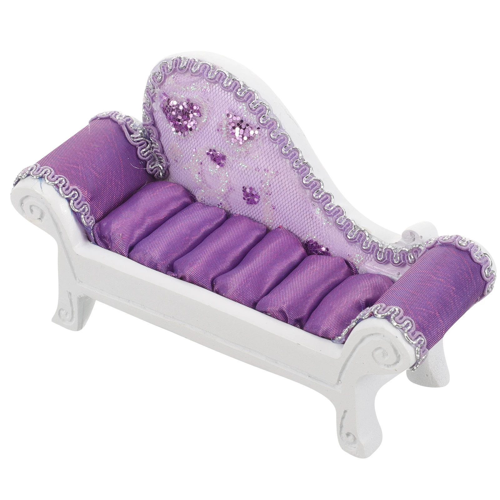 

Sofa Shape Jewelry Display Stand Earrings Holder Rings Organizer Resin Material Lightweight Portable Home Shop Use